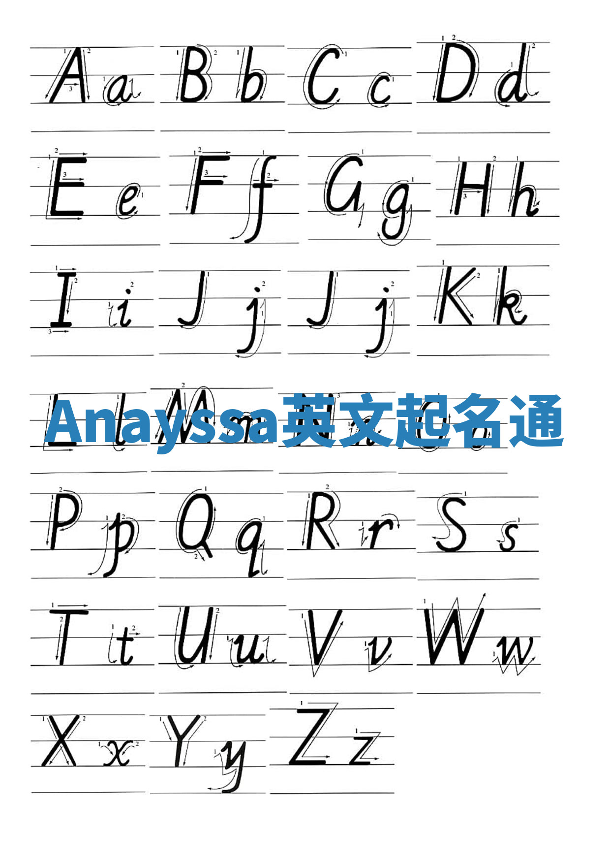 Anayssa英文起名通 Anayssa英文起名通