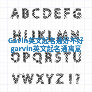 Gavin英文起名通好不好 garvin英文起名通寓意