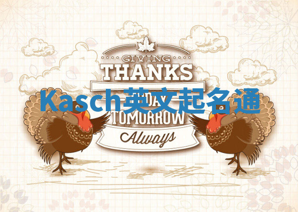 Kasch英文起名通