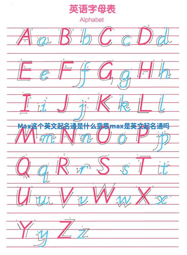 Max这个英文起名通是什么意思_max是英文起名通吗