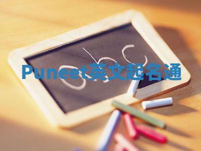 Puneet英文起名通