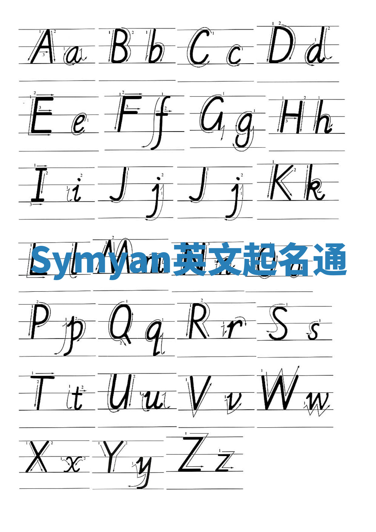 Symyan英文起名通