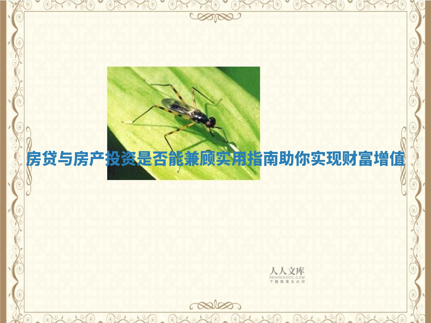 房贷与房产投资是否能兼顾实用指南助你实现财富增值